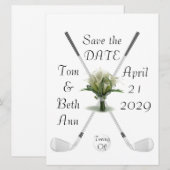 Tee Off Aankondiging van de bewaar-de-datum (Voorkant / Achterkant)