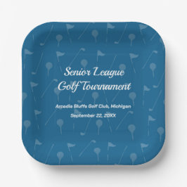 Tee Off in stijl - Golf feesttafelgerei Papieren Bordje