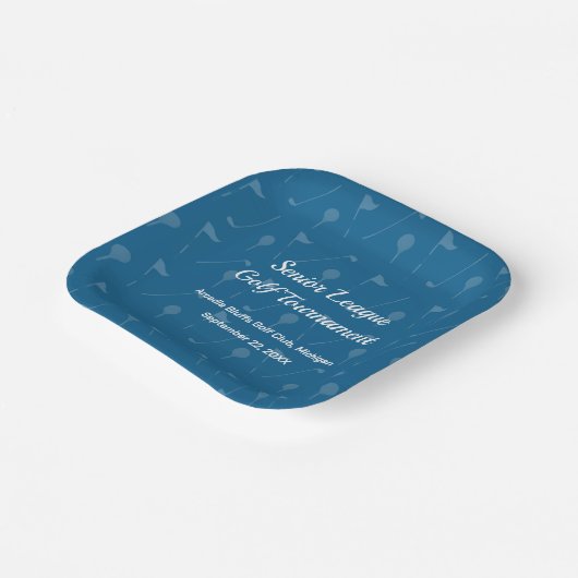 Tee Off in Style - Golf Party Tableware Papieren Bordje (Gebogen)
