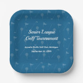 Tee Off in Style - Golf Party Tableware Papieren Bordje (Voorkant)
