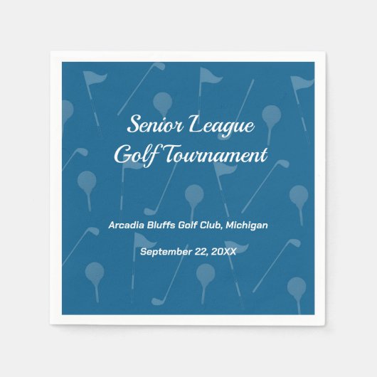 Tee Off in Style - Golf Party Tableware Servet (Voorkant)