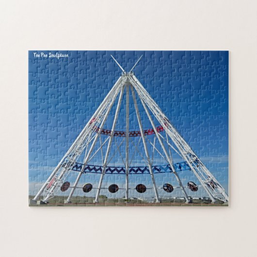 Tee Pee Beeldhouwwerk Legpuzzel (Horizontaal)