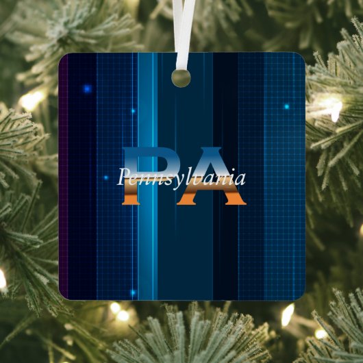 TEE Pennsylvania metalen ornament (Insitu)
