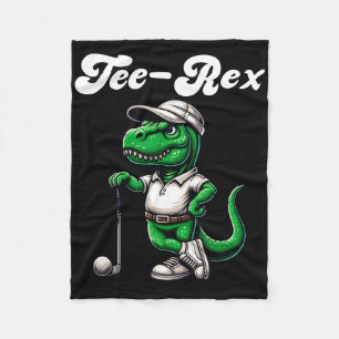 Tee Rex Golf T Rex Dinosaur Jongens Heren Dames Ki Fleece Deken