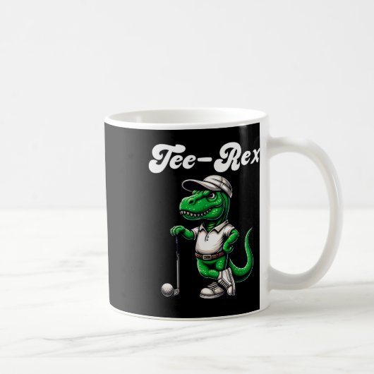 Tee Rex Golf T Rex Dinosaur Jongens Heren Dames Ki Koffiemok (Rechts)