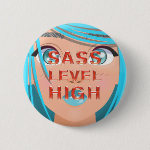 TEE Sass Niveau Hoog Knoppen Ronde Button 5,7 Cm