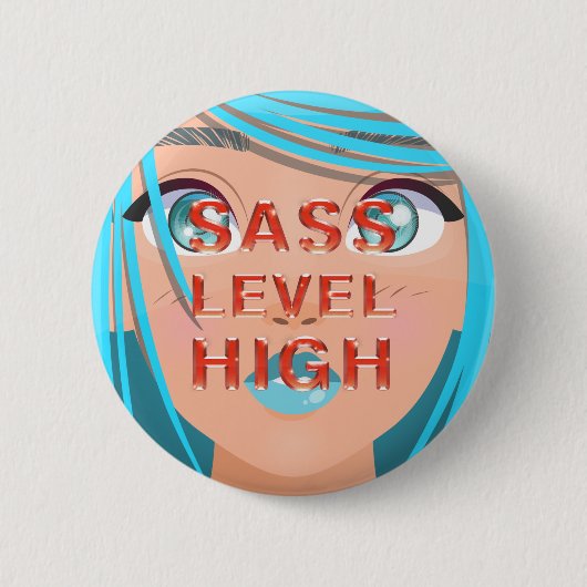TEE Sass Niveau Hoog Knoppen Ronde Button 5,7 Cm (Voorkant)