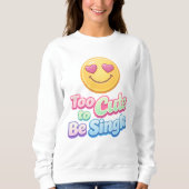 Tee Schattig om Single Te Zijn Cozy Sweater (Voorkant)