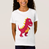 Tee Shirt Basic Fille Dinosaure (Voorkant)