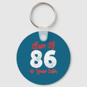 Tee Shirt Class 1986 40th Reunion High Sleutelhanger (Voorkant)