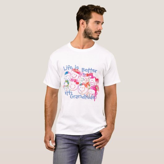 Tee Shirt for Grandouders (pastel) (Voorkant volledig)