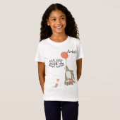Tee Shirt for Young Girl met een muis en een kat (Voorkant volledig)