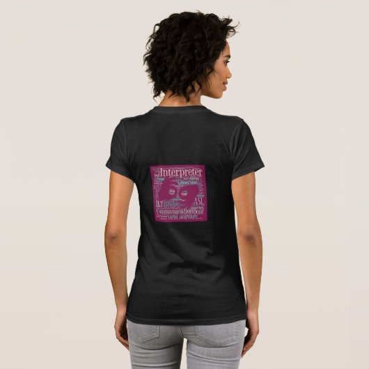 Tee Shirt - Interpreters (roze) (Achterkant volledig)