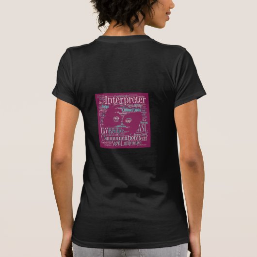 Tee Shirt - Interpreters (roze) (Achterkant)
