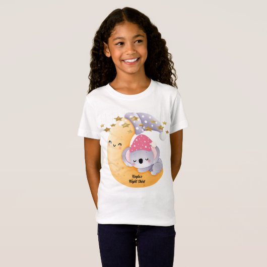 Tee Shirt met Moon & Sleepy Koala (Voorkant volledig)