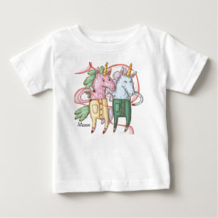 Tee Shirt met Unicorns voor Baby Boy