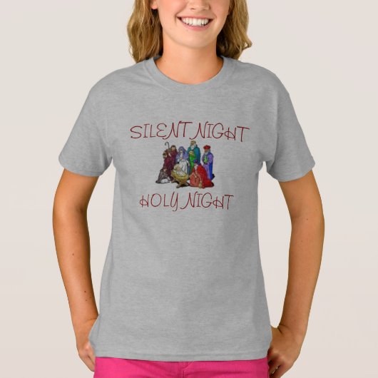 TEE SHIRT NATIVITY SCENE GRAY (Voorkant)