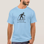 Tee Shirt voor cross-country Skiing Design (Voorkant)
