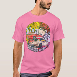 Tee-shit "Elan & +2" Pop, Vintage - Pink T-shirt