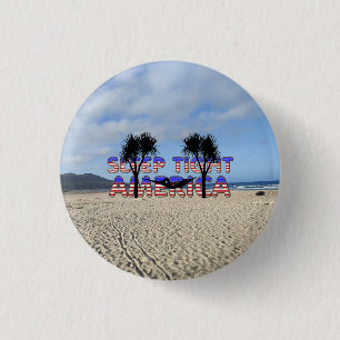 TEE Slaap lekker Amerika Magneten Ronde Button 3,2 Cm