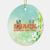 TEE Snack Enough Keramisch Ornament (Links)