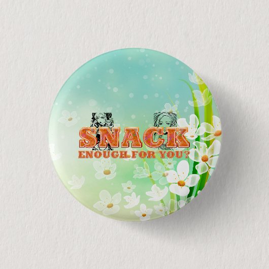 TEE Snack Genoeg Ronde Button 3,2 Cm (Voorkant)