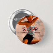 TEE Stop met het bekijken van mijn bezittingen kno Ronde Button 5,7 Cm (Voorkant /achterkant)