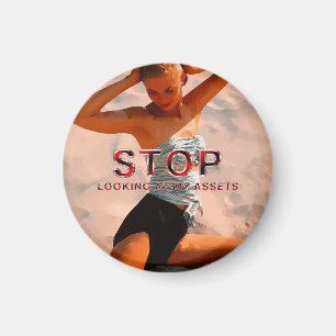 TEE Stop met het kijken naar mijn bezittingen Magneet