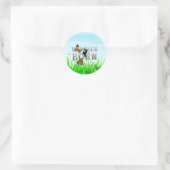 TEE Summer Geboren Ronde Sticker (Tas)