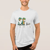 Tee, Tea, & Ti Rex Tri-Blend Shirt (Voorkant)