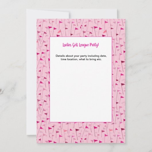 Tee Time Celebration – League Party Invite Kaart