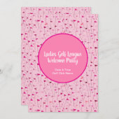 Tee Time Celebration – League Party Invite Kaart (Voorkant / Achterkant)