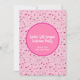 Tee Time Celebration – League Party Invite Kaart