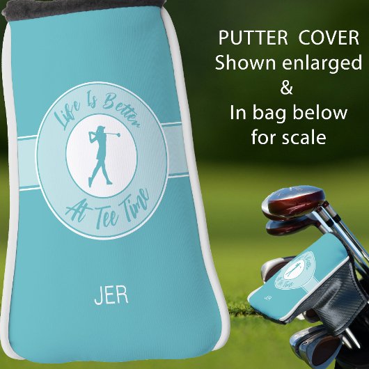 Tee Time  Grappige Putterhoes voor Vrouwen met Mon Golfheadcover