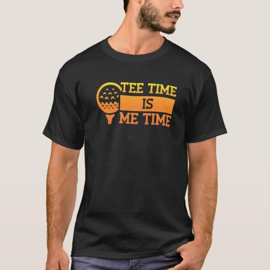 Tee Time Is Me Time - Golfer Golf Pun Premium T-shirt (Voorkant)