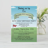 TEE TIMES 50E VERJAARDAG GOLF PARTY KAART (Staand voorkant)