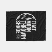 Tee Total Solar Eclipse 2017 Moon Fleece Deken (Voorkant (Horizontaal))