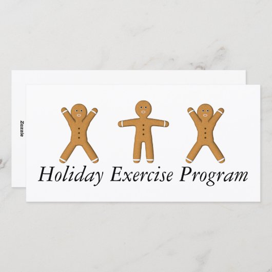 TEE Vakantiebewegingsprogramma Feestdagenkaart (Voorkant / Achterkant)