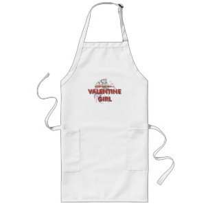 TEE Valentijnsmeisje Humor Dames T-Shirts Lang Schort