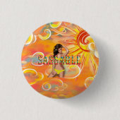 TEE Wees Sassy Ronde Button 3,2 Cm (Voorkant)