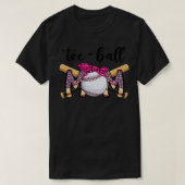 Teeball Ma Leopard Ma Funny Ball Mam Moederdag T-shirt (Design voorkant)