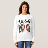 Teeball mama Leopard mama Funny Ball mama's Da Trui (Voorkant volledig)