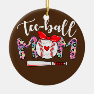 Teeball mama Moederdag Ball mama Cute Trendy Keramisch Ornament