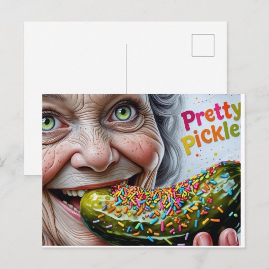 Teecats  augurken briefkaart (Voorkant / Achterkant)