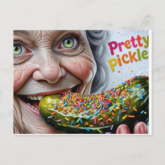 Teecats  augurken briefkaart (Voorkant)