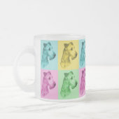 Teeglas Irish Terrier "pop-art" Matglas Koffiemok (Links)