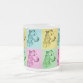 Teeglas Irish Terrier "pop-art" Matglas Koffiemok (Center)