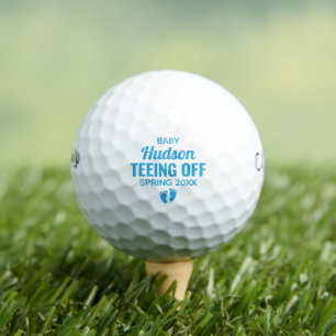 Teeing Off Baby Boy Geslacht onthulling aankondigi Golfballen