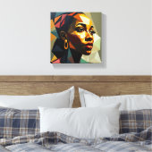 Teel Tabel Deco (Silhoette de Paix) Canvas Afdruk (Insitu (Slaapkamer))