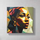 Teel Tabel Deco (Silhoette de Paix) Canvas Afdruk (Voorkant)